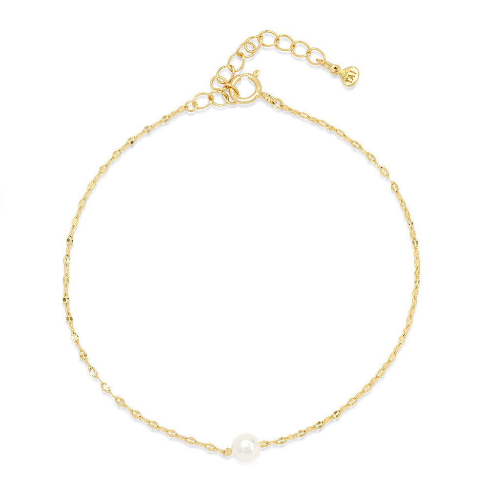 Freshwater Pearl Delicate Chain Bracelet