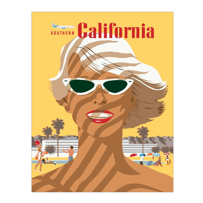 Sunny Southern California Sunbather Greeting Card