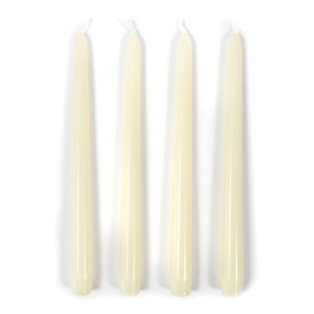 Taper Candles (4 Pack) - 10" Tall, 8 Hr Burn