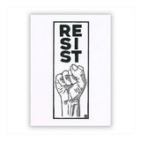 Resist Postcard