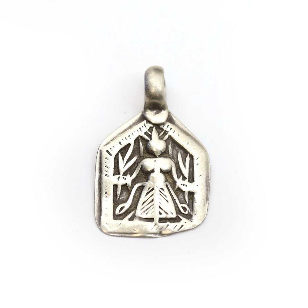 Small Durga Feminine Pendant Necklace
