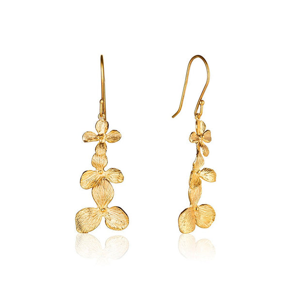 In Bloom Gold Plated Earrings
