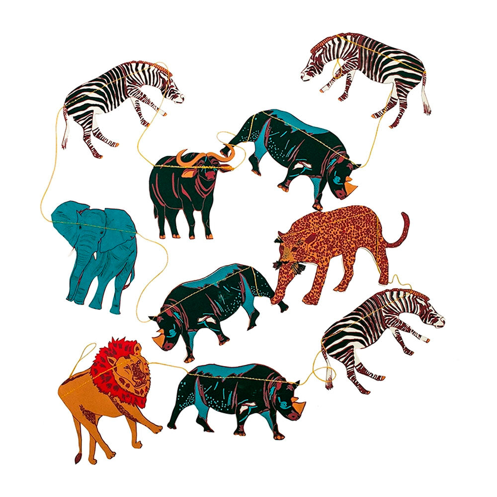 Safari Animals Sewn Garland