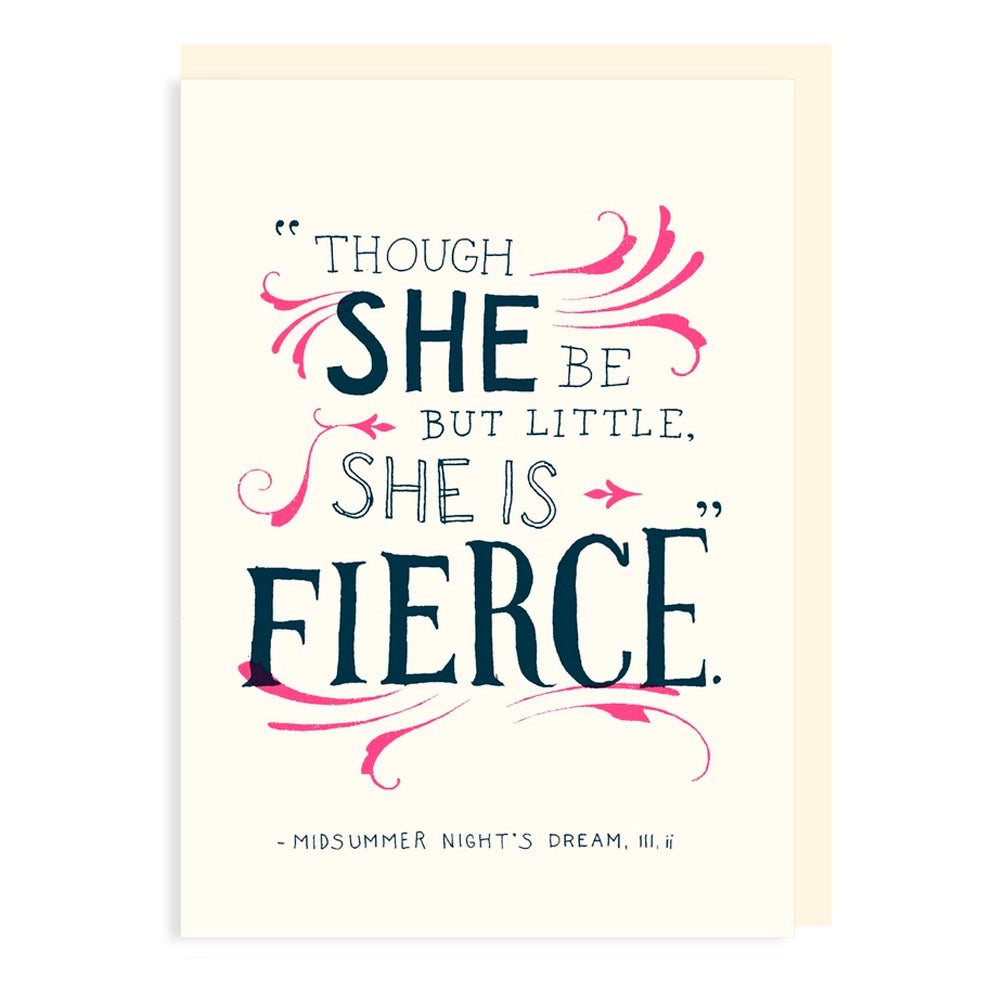 Midsummer Night's Dream Shakespeare Quote Greeting Card