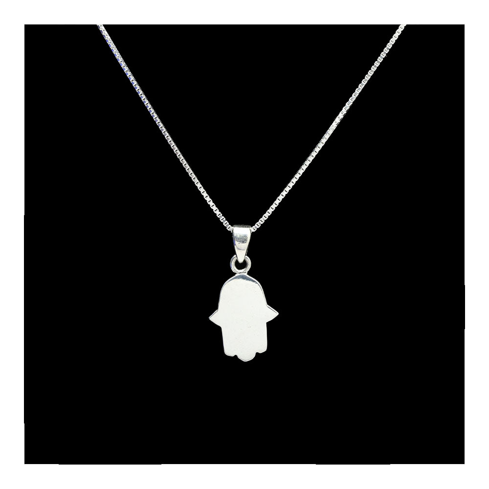 Simple Sterling Hamsa Necklace