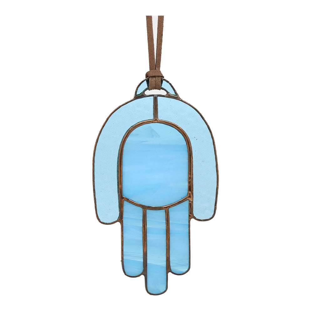 Big Hamsa Glass Suncatcher