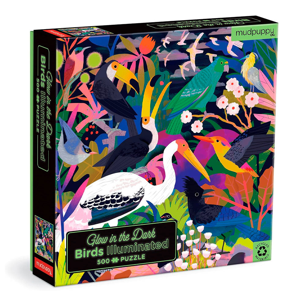 Bird Illuminated 500 Piece Glow in The Dark Puzzle