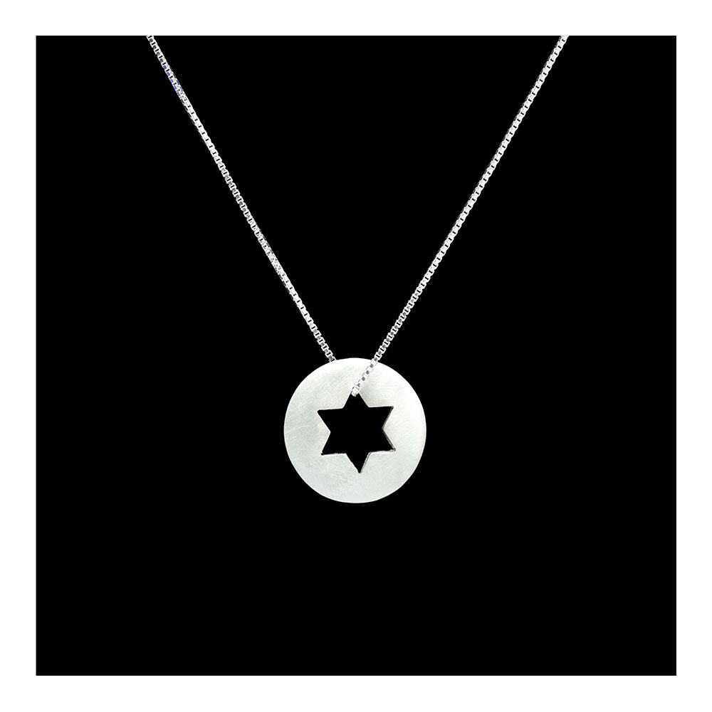 Sterling Star of David Cutout Necklace