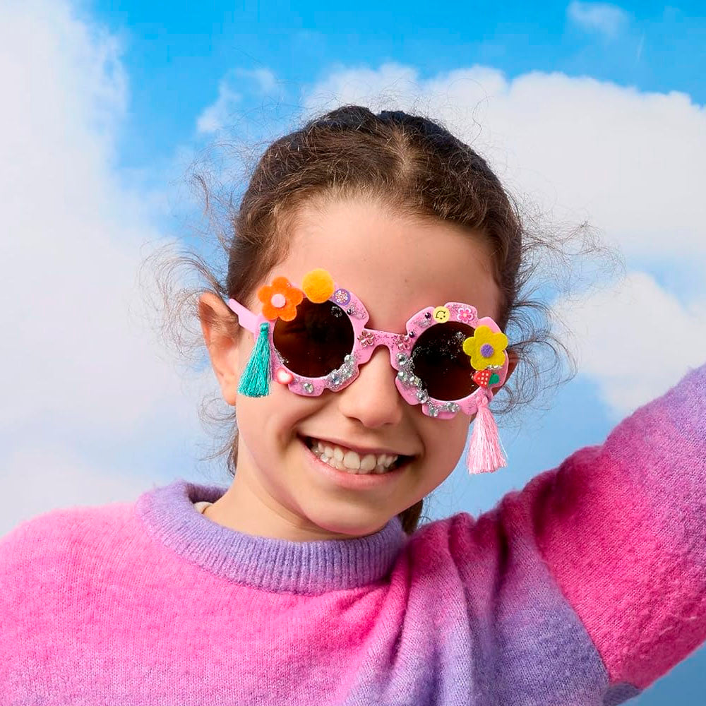 Decorate Your Own Flower Sunglasses Kit – DIY Kids' Craft Set
