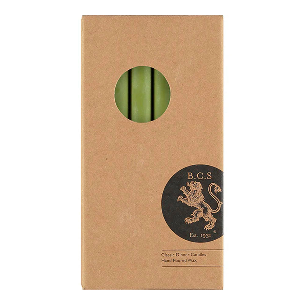 Olive Eco Dinner Candles, Gift Box of 6
