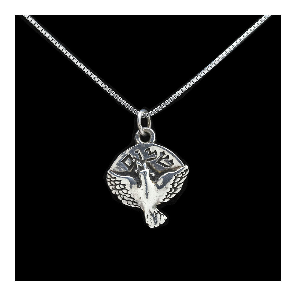 Sterling Shalom Dove Necklace