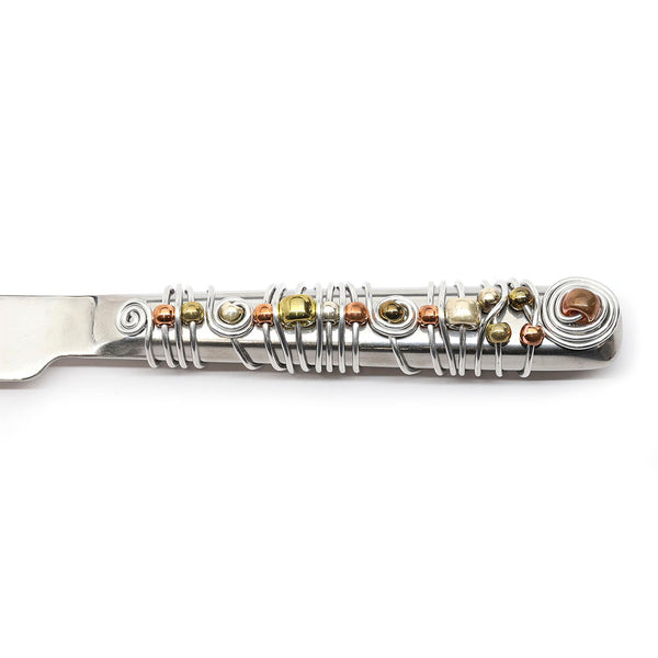 Challah Knife with Wire Wrap Handle