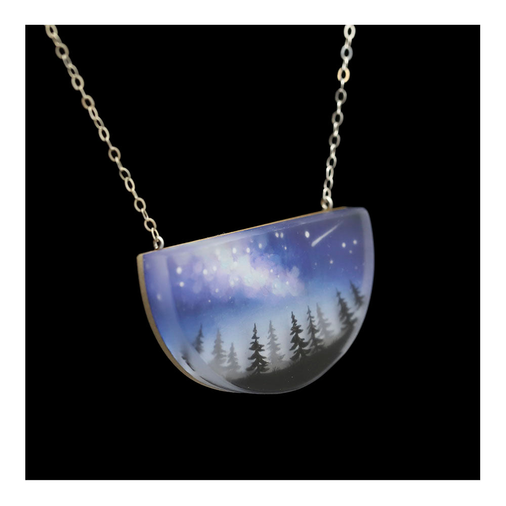 Milky Way Painted Necklace