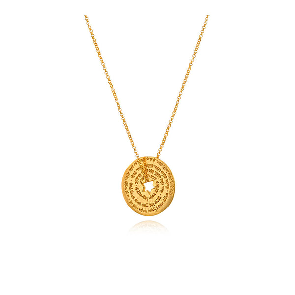 Gold Plated Salute Necklace