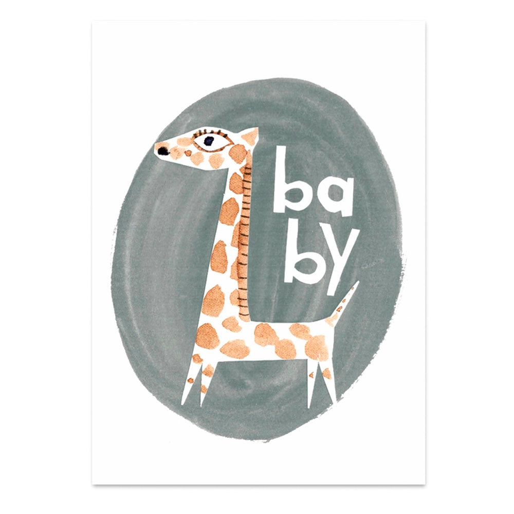 Baby Giraffe - New Baby Greeting Card