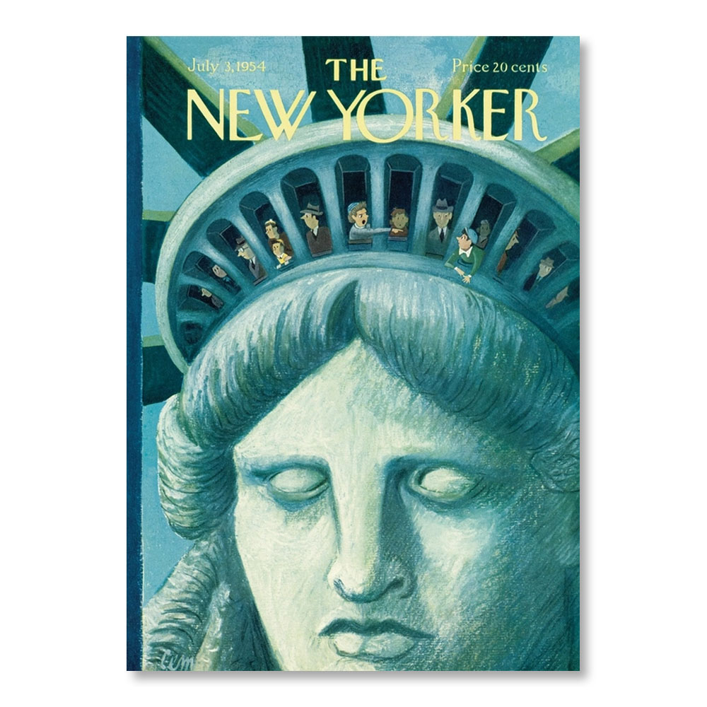 Lady Liberty - New Yorker Cover Greeting Card