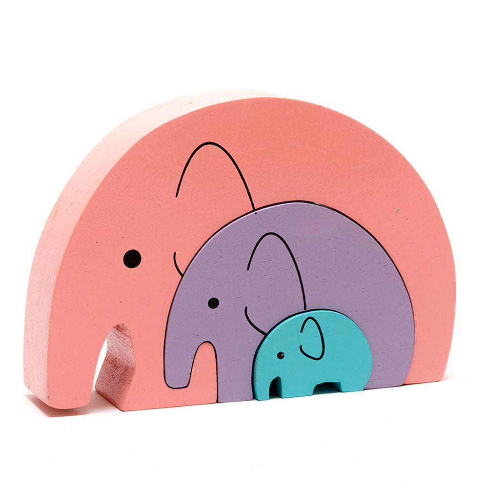 Thunpath Rena Elephant Wood Stacker