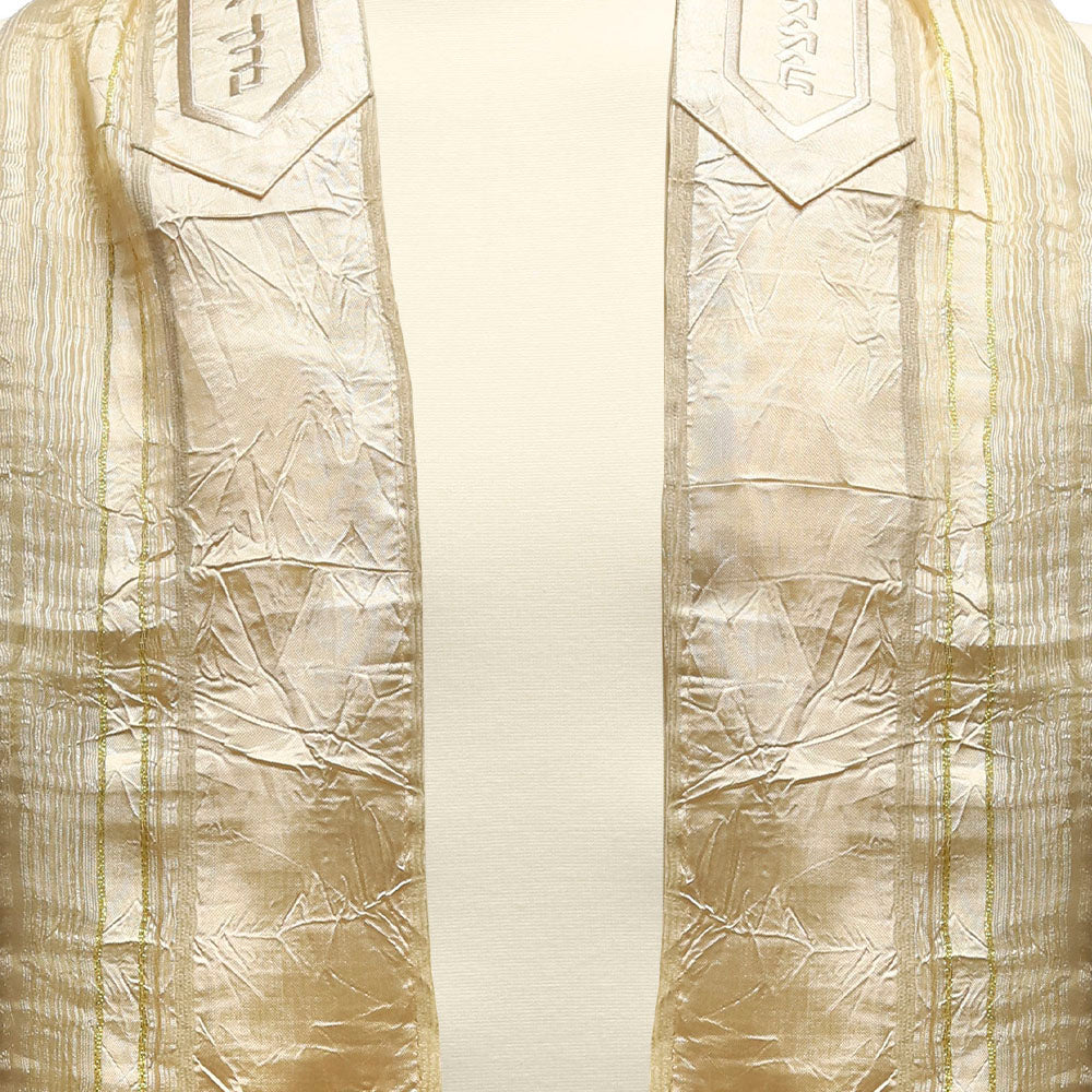 Gold Chiffon Tallit Set