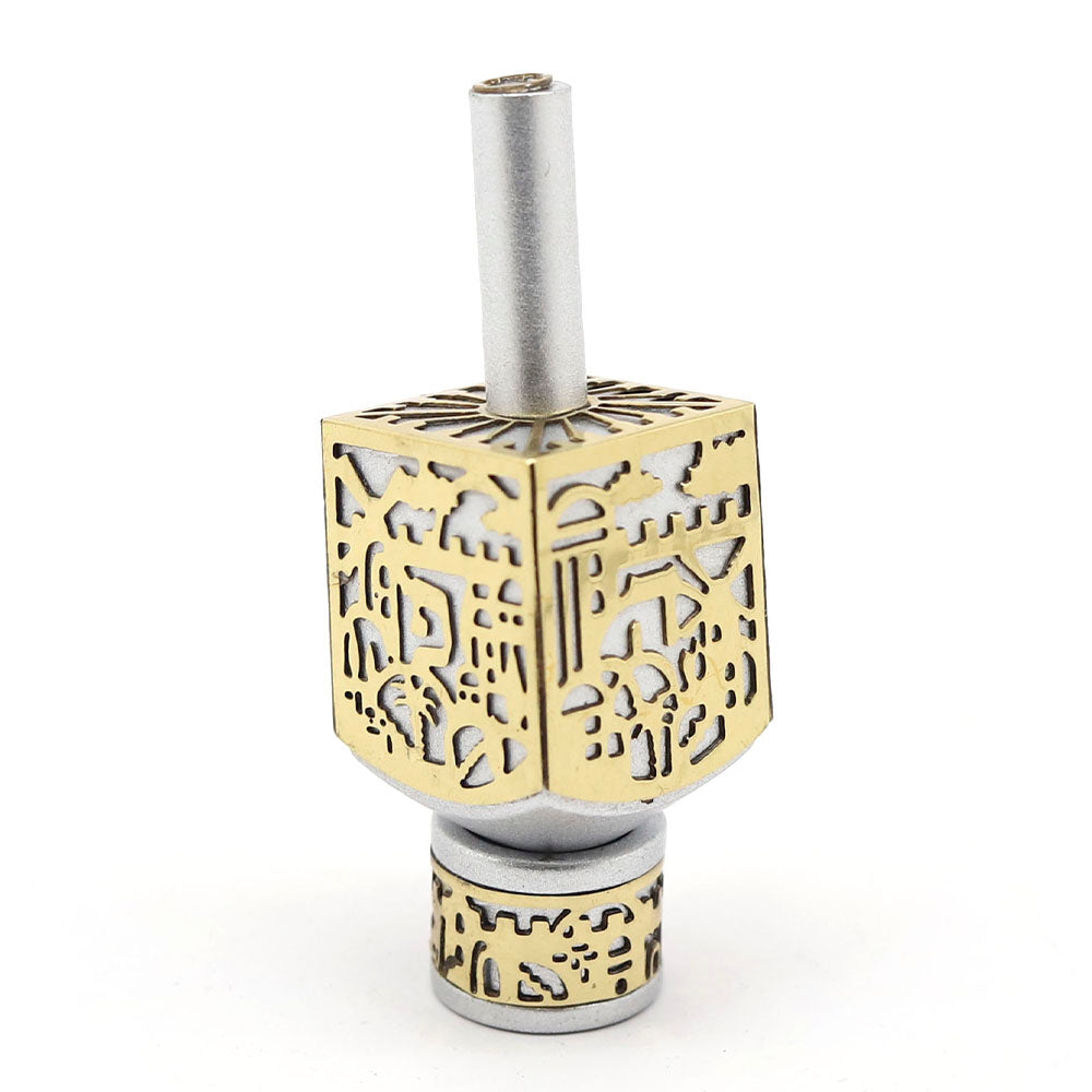 Metal Jerusalem Dreidel