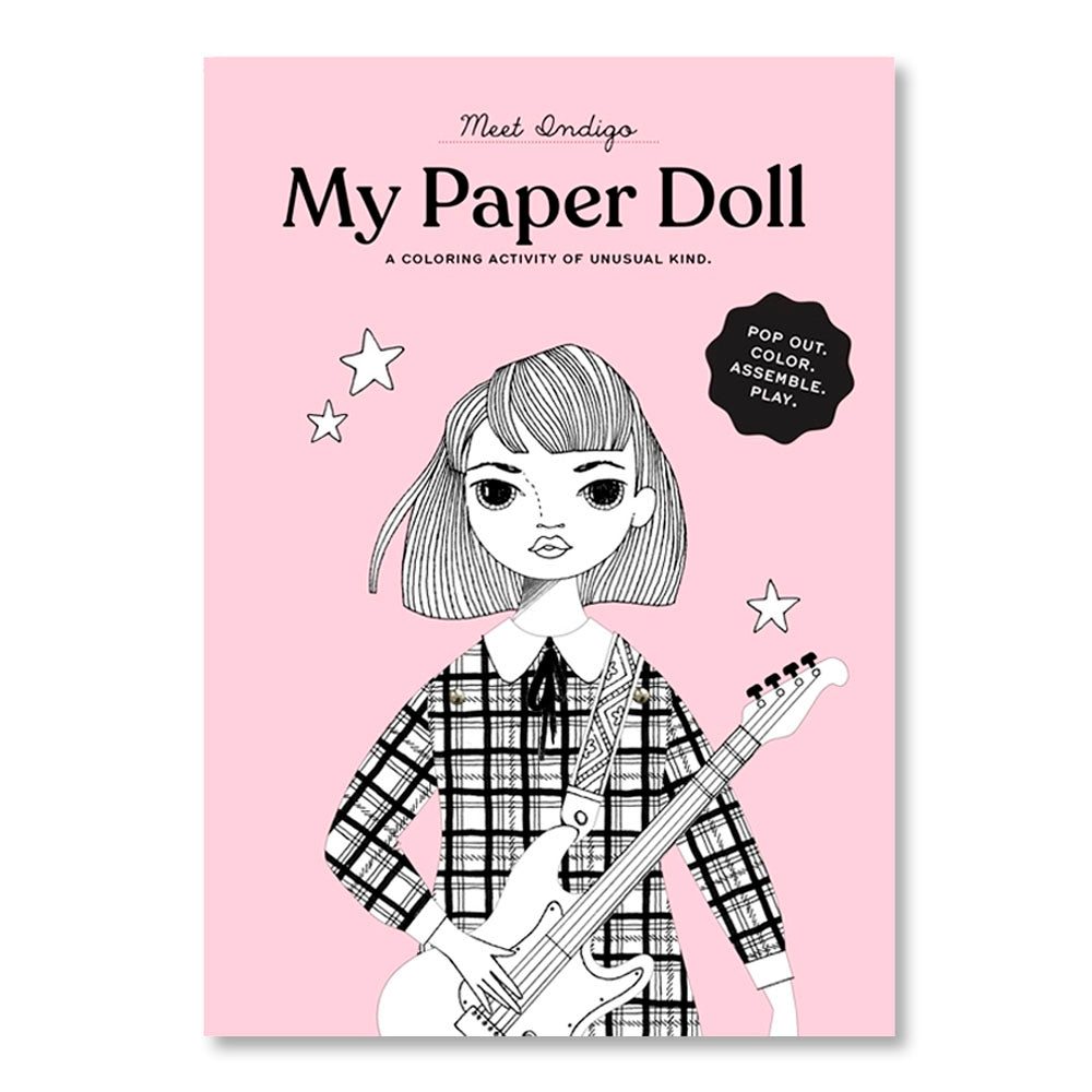 Indigo Coloring Paper Doll Kit