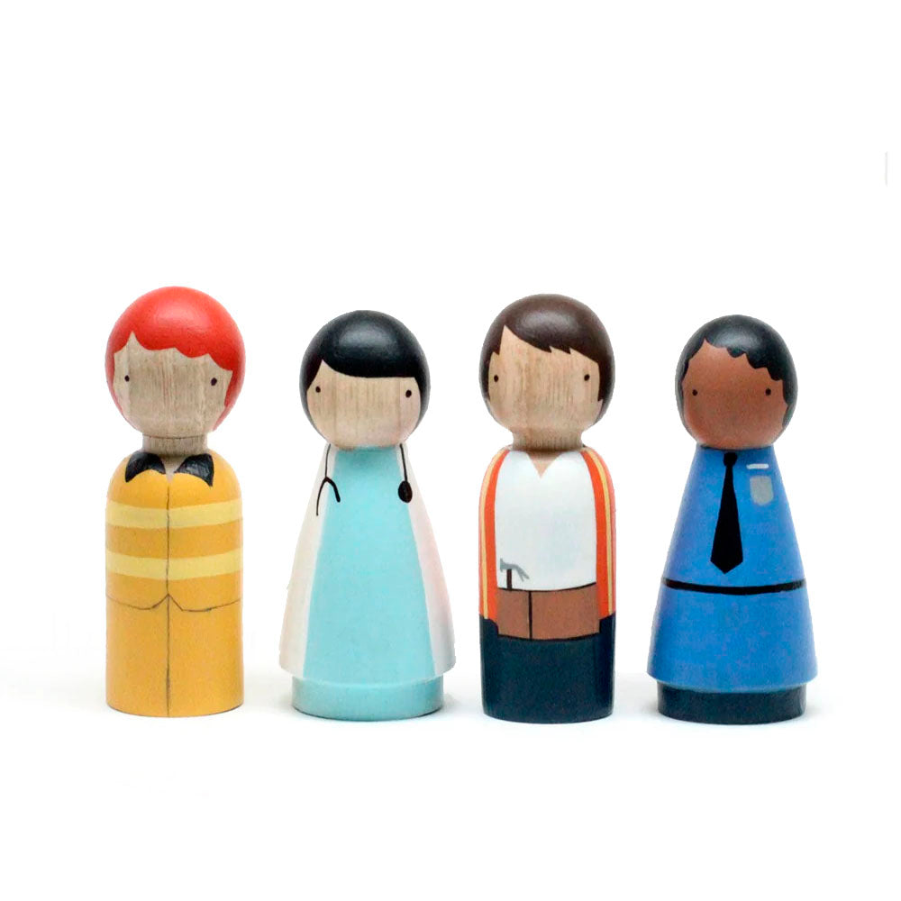 The Community Helpers Wood Figures