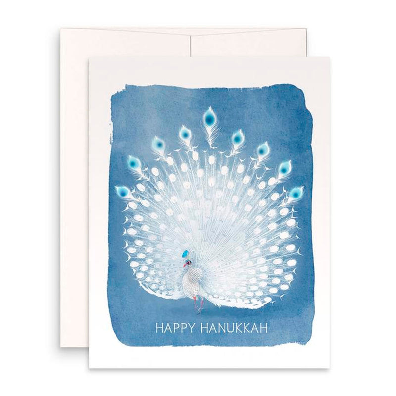 Peacock Happy Hanukkah - Funny Hanukkah Card