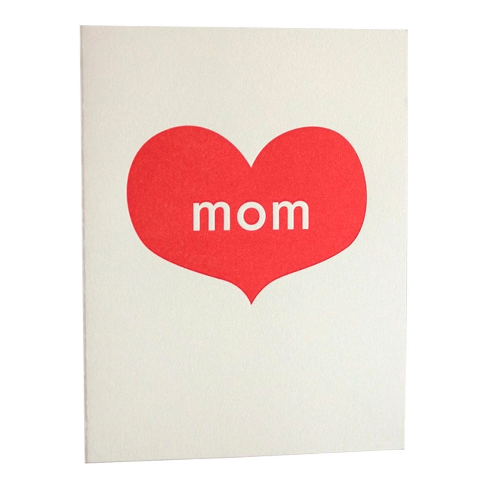 Mother's Day Big Heart Greeting Card