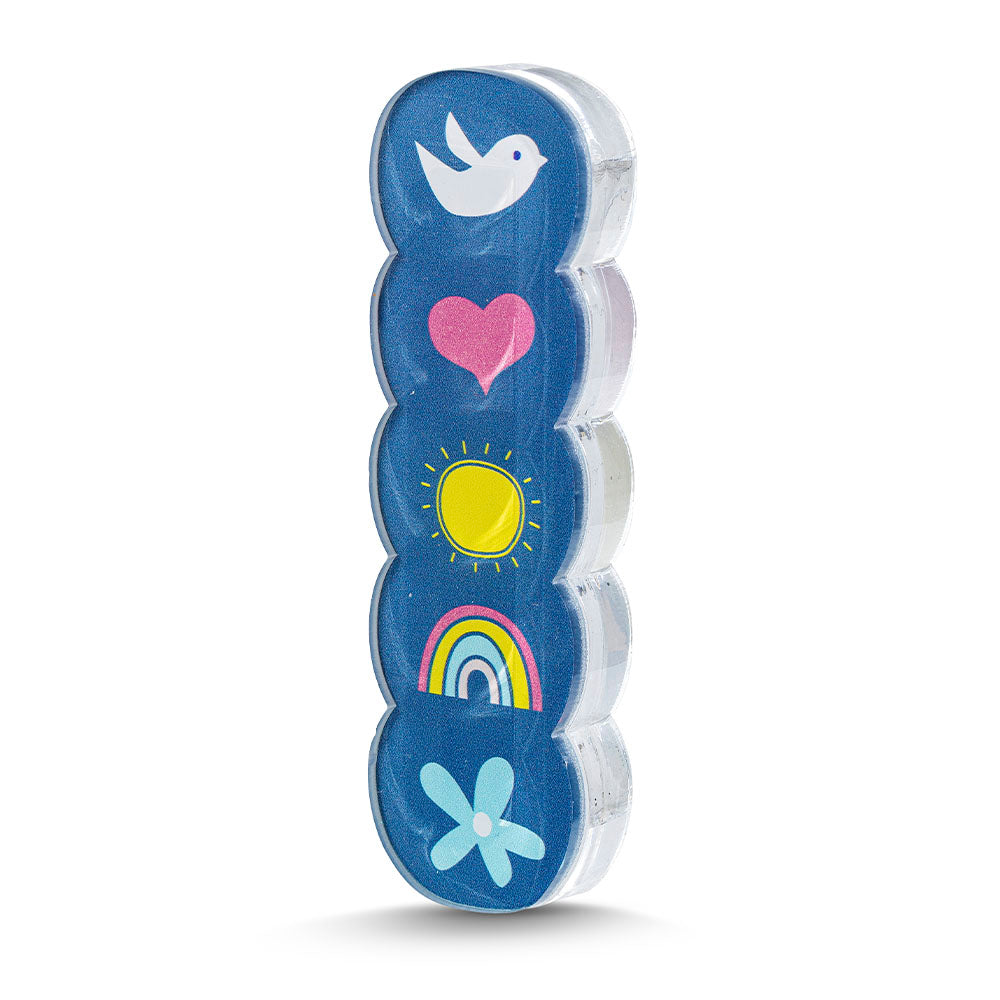 Acrylic Mezuzah Dove Heart Sun Rainbow Flower