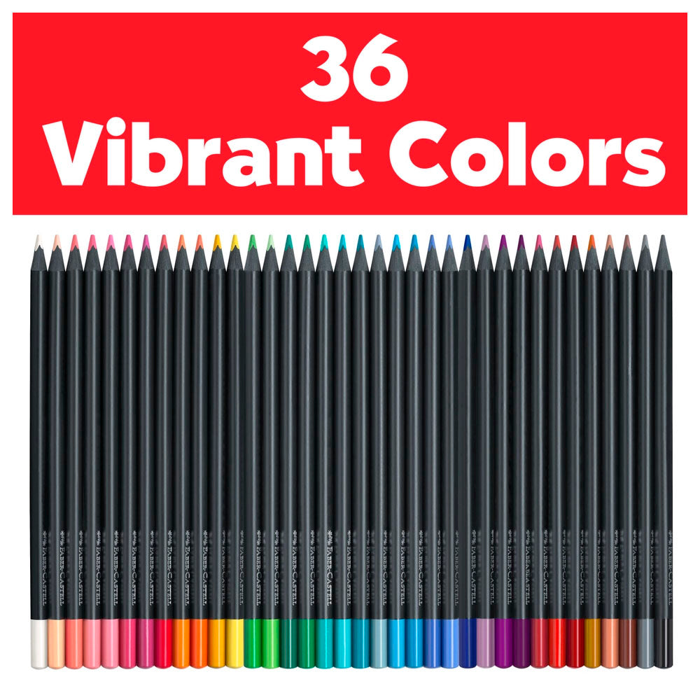Super Soft Black Edition Colored Pencils, Box of 36