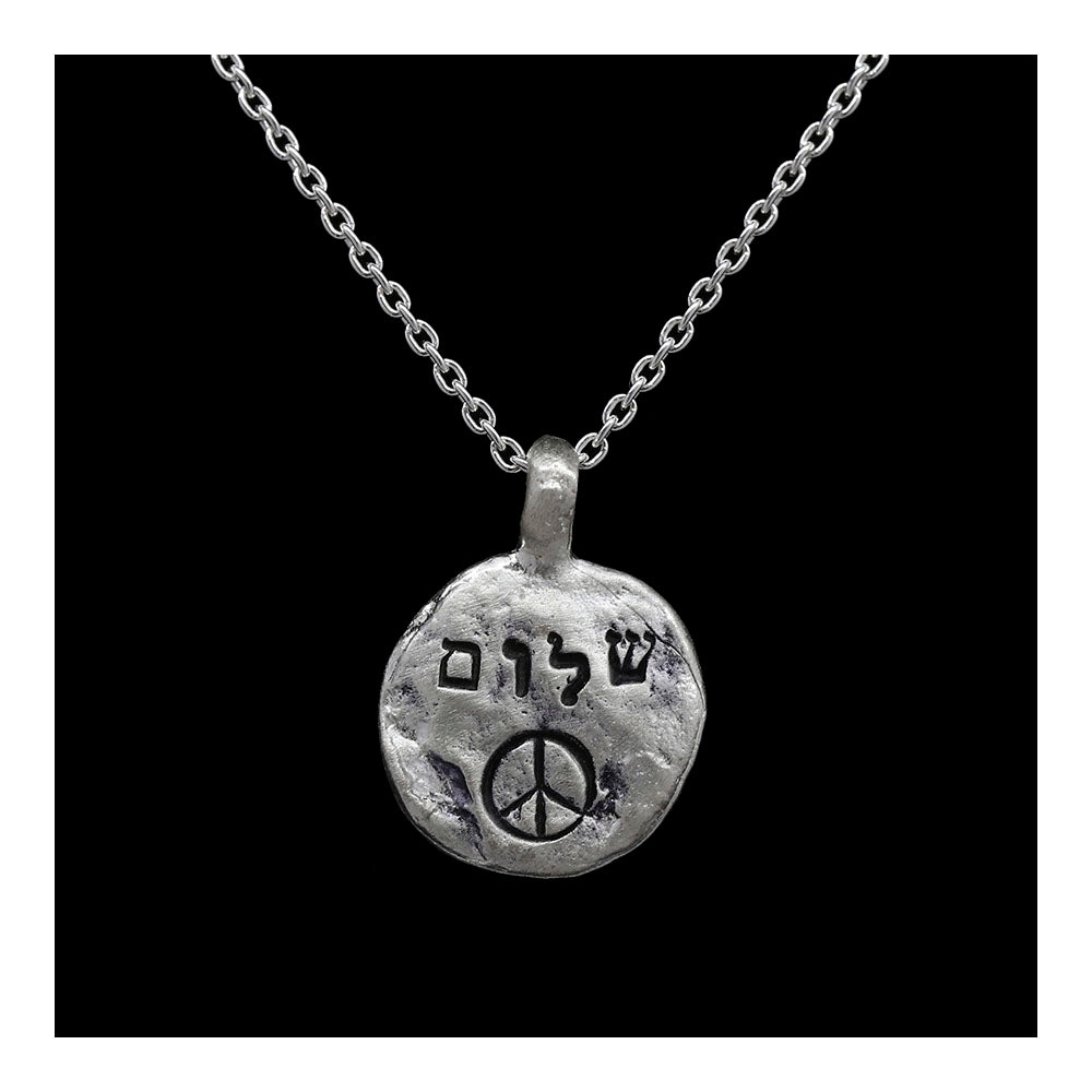 Shalom & Peace Sign Necklace