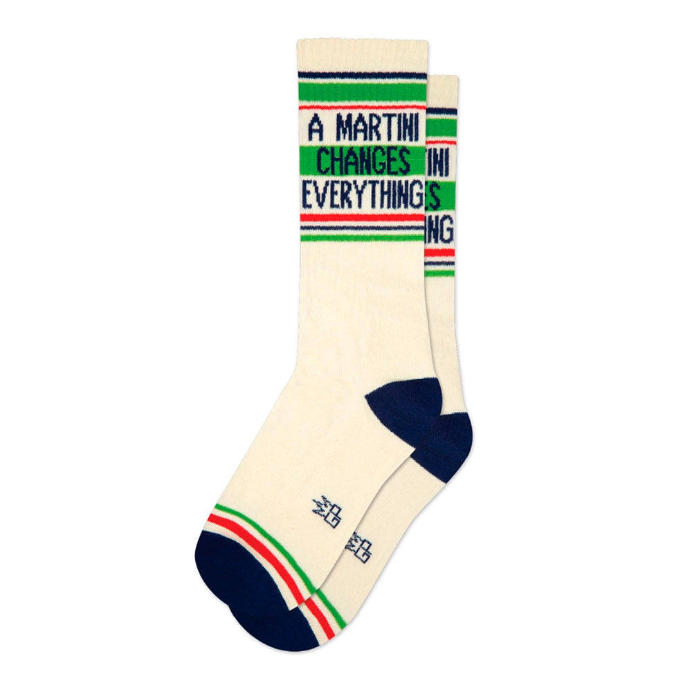 A Martini Changes Everything Gym Crew Socks