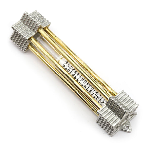 Star of David Glass Shard Fillable Mezuzah