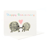 Hedgehog Anniversary Greeting Card