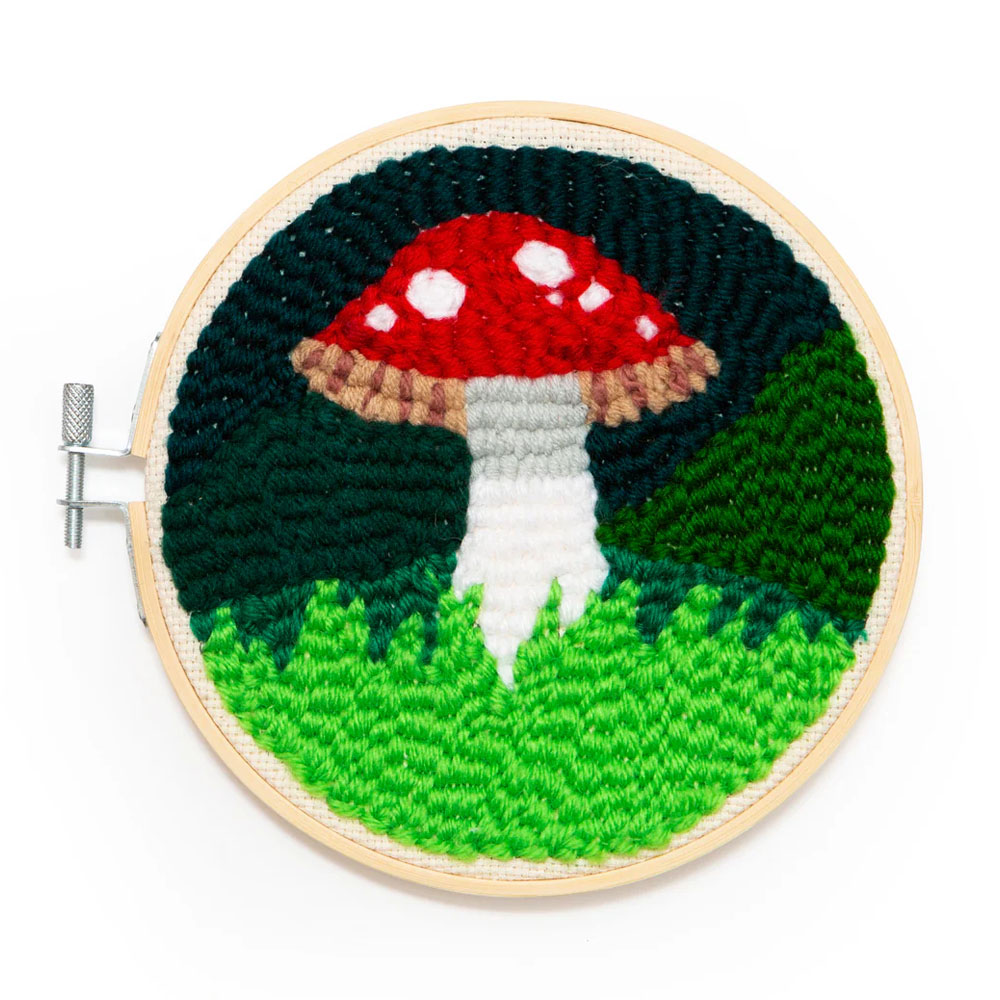 Mushroom Punch Needle Kit