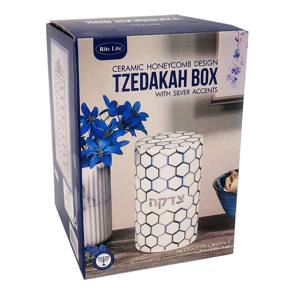 Honeycomb Design Tzedakah Box