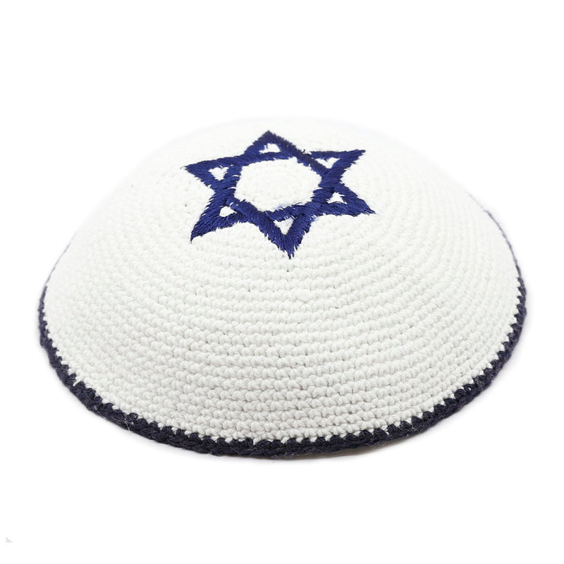 Knit Kippah with Star of David