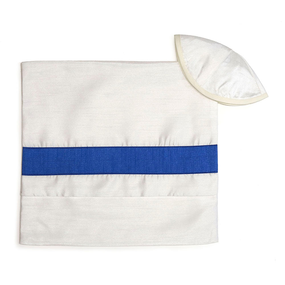 Blue Stripes Tallit Set