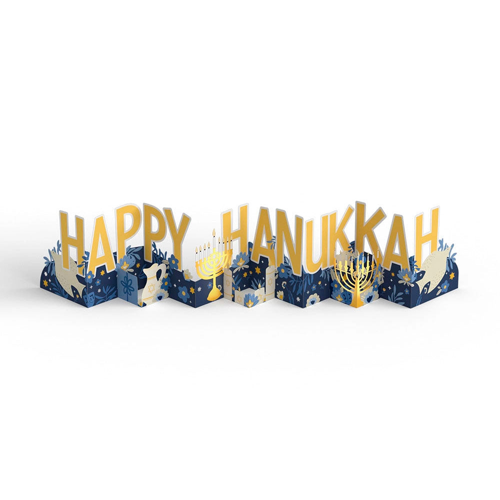 Elegant Happy Hanukkah Loooooong Card