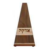 Triangle Wooden Tzedakah Box