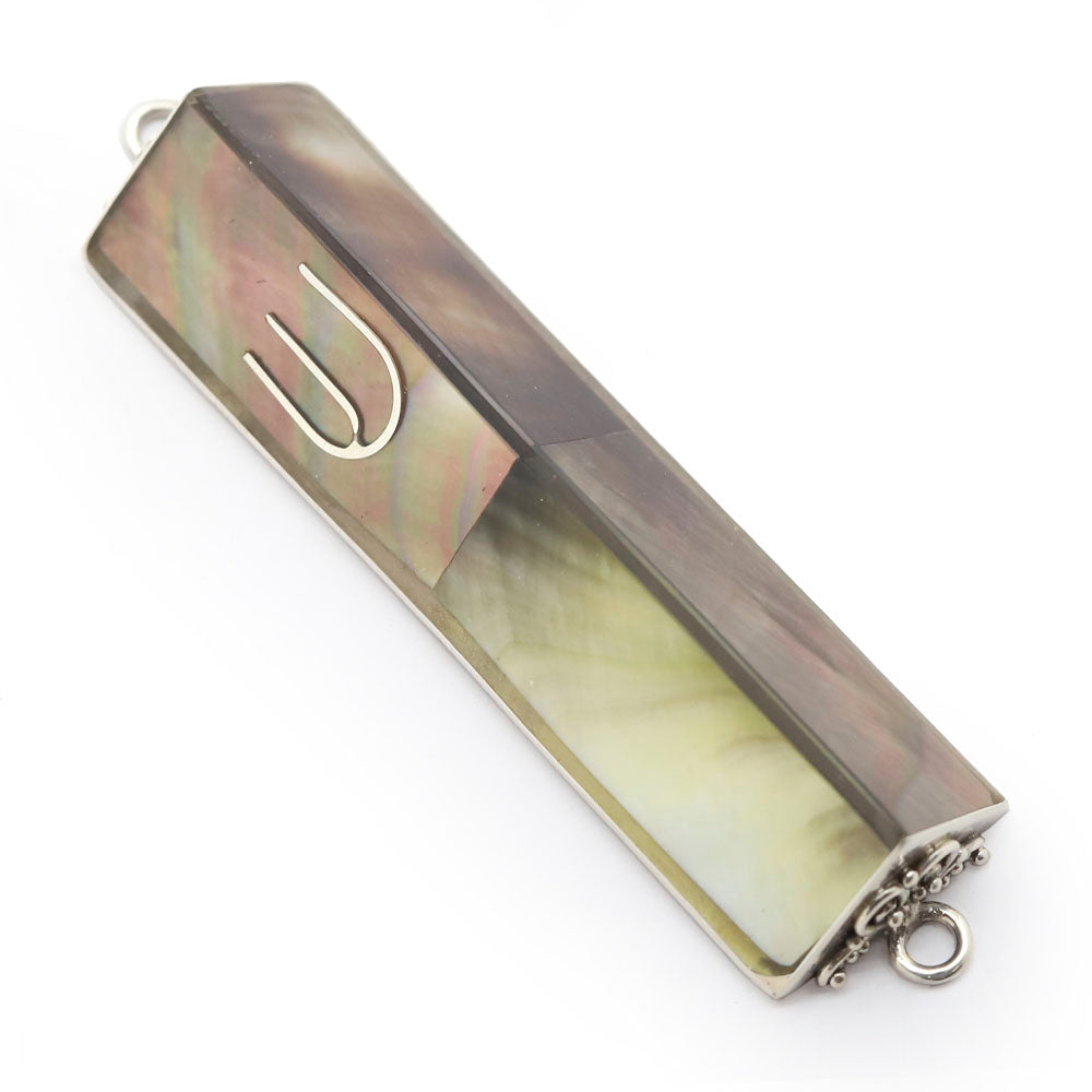 Triangular Bali Chai Mezuzah