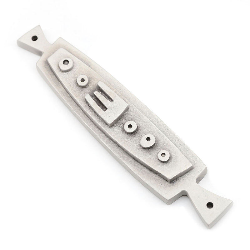 Mod Mezuzah in Pewter