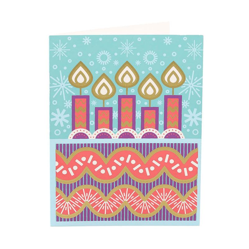 Geometric Birthday Cake Card