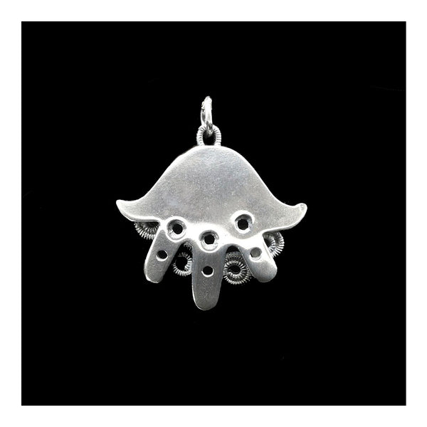 Pendant- Modern Hamsa with Swirls