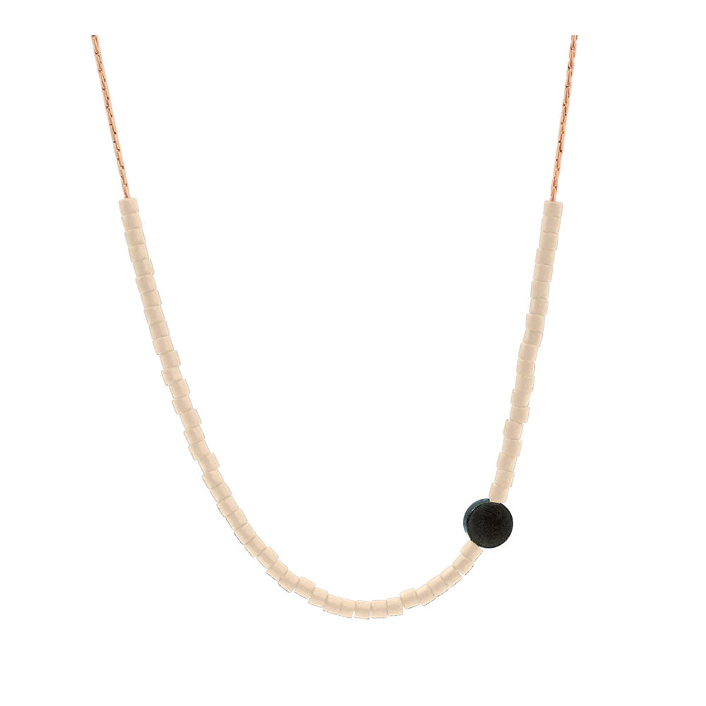 Brass Bead Necklace Single