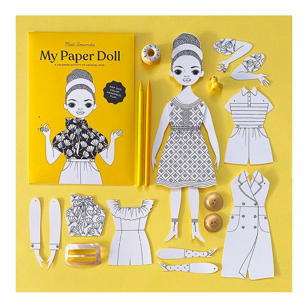 Amanda Coloring Paper Doll Kit