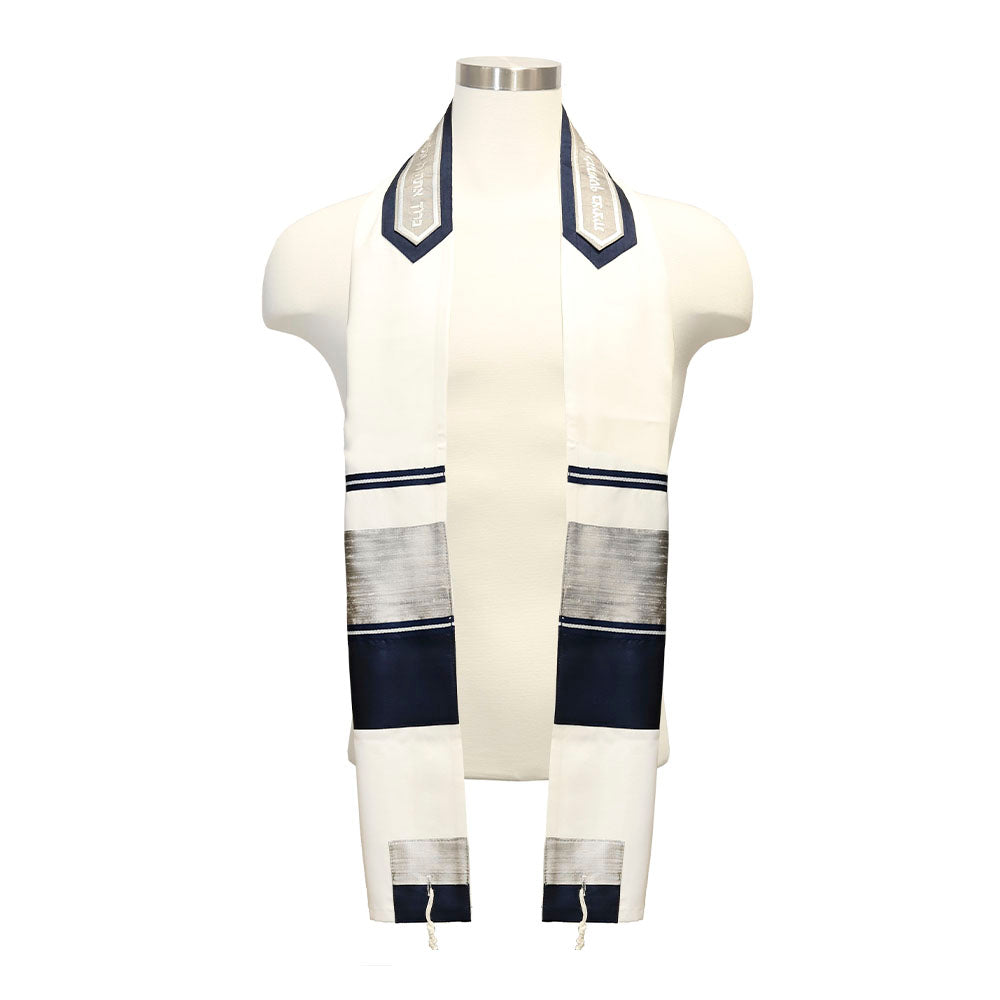 Tallit Set Navy & Silver