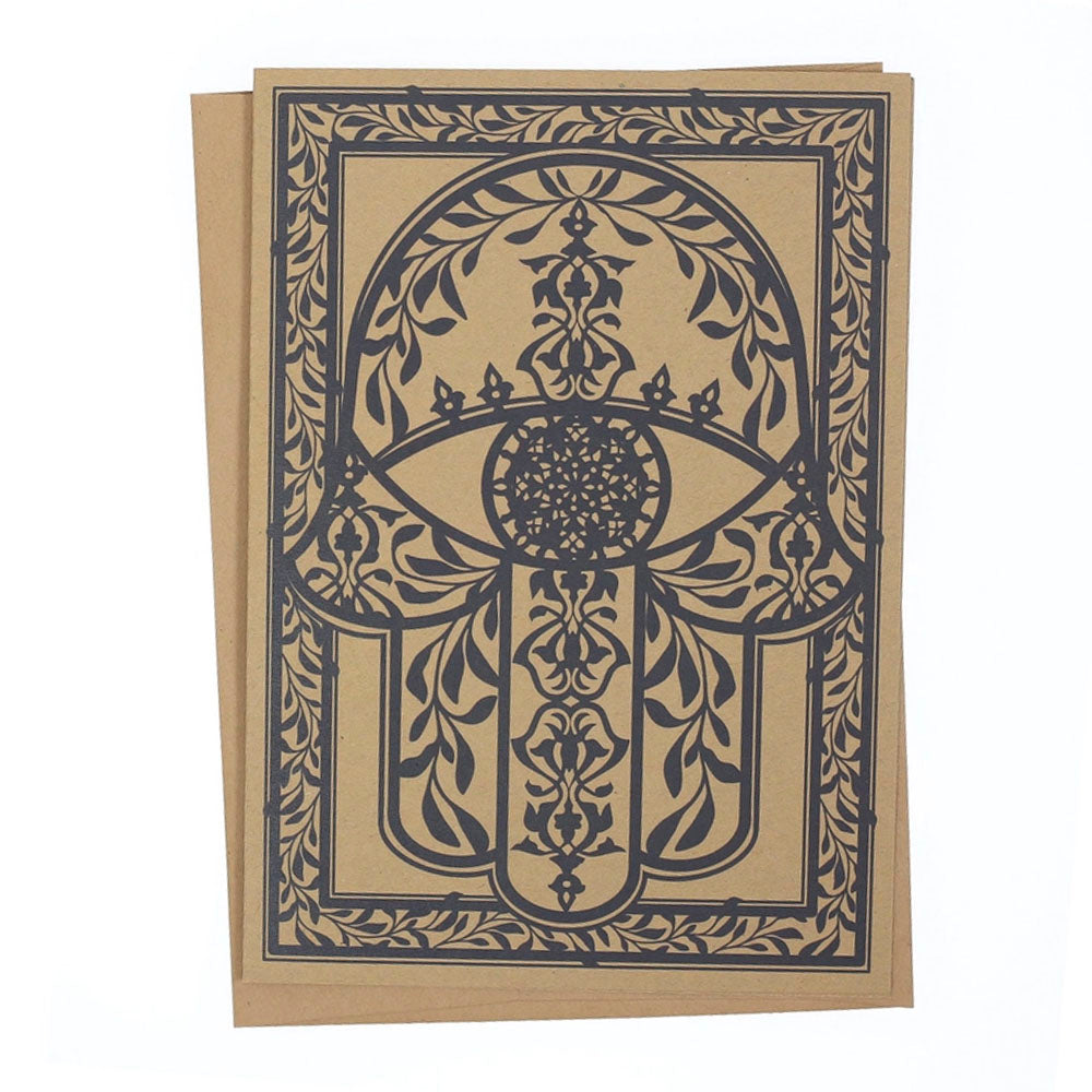 Ornamental Hamsa Greeting Card