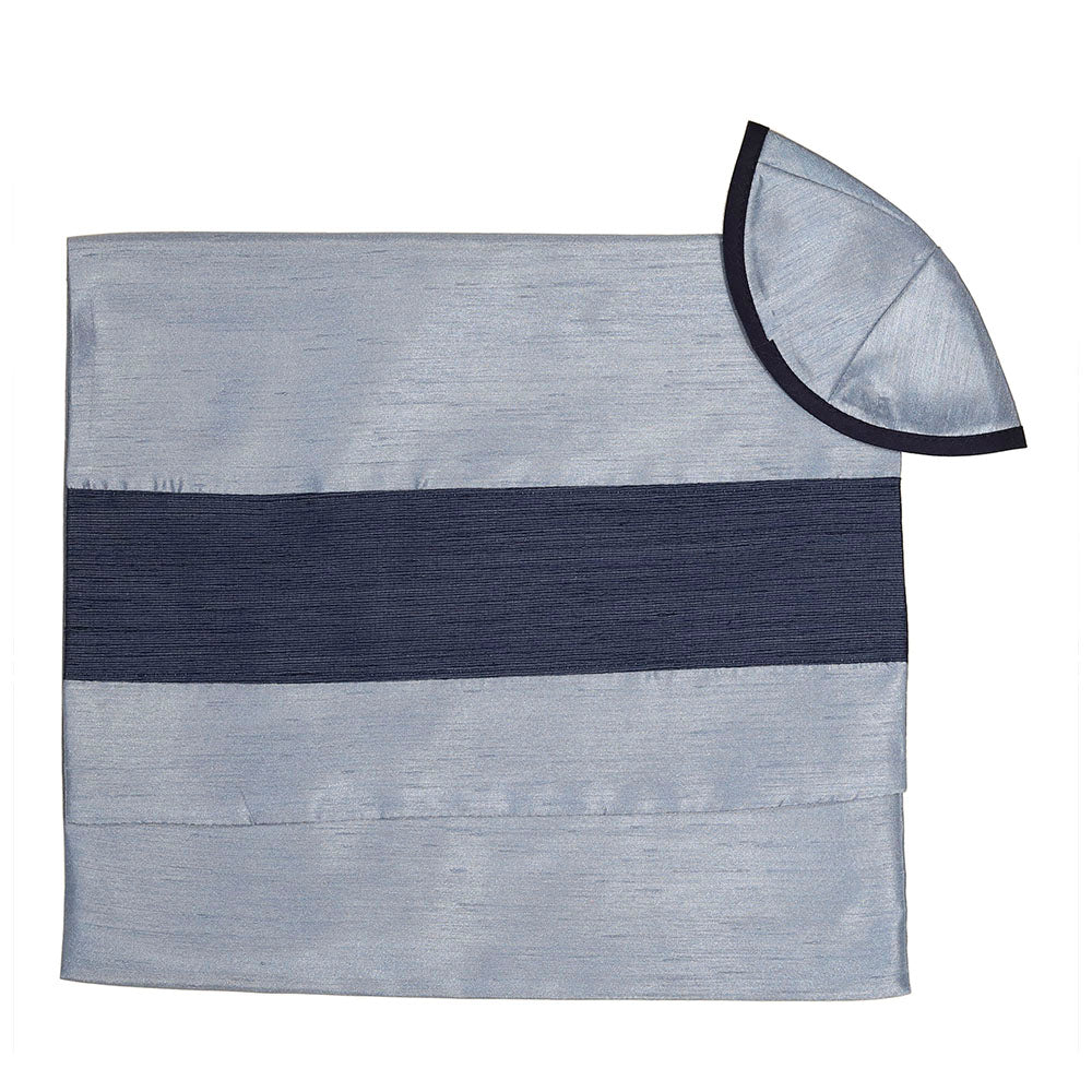 Tallit Set Navy and Light Blue