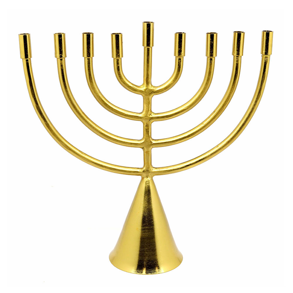 Jyoti Brass Horn Hanukkiah