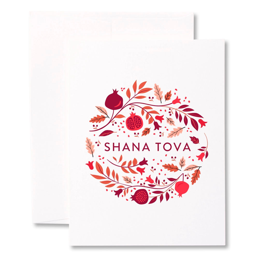 Pomegranate Cascade Greeting Card